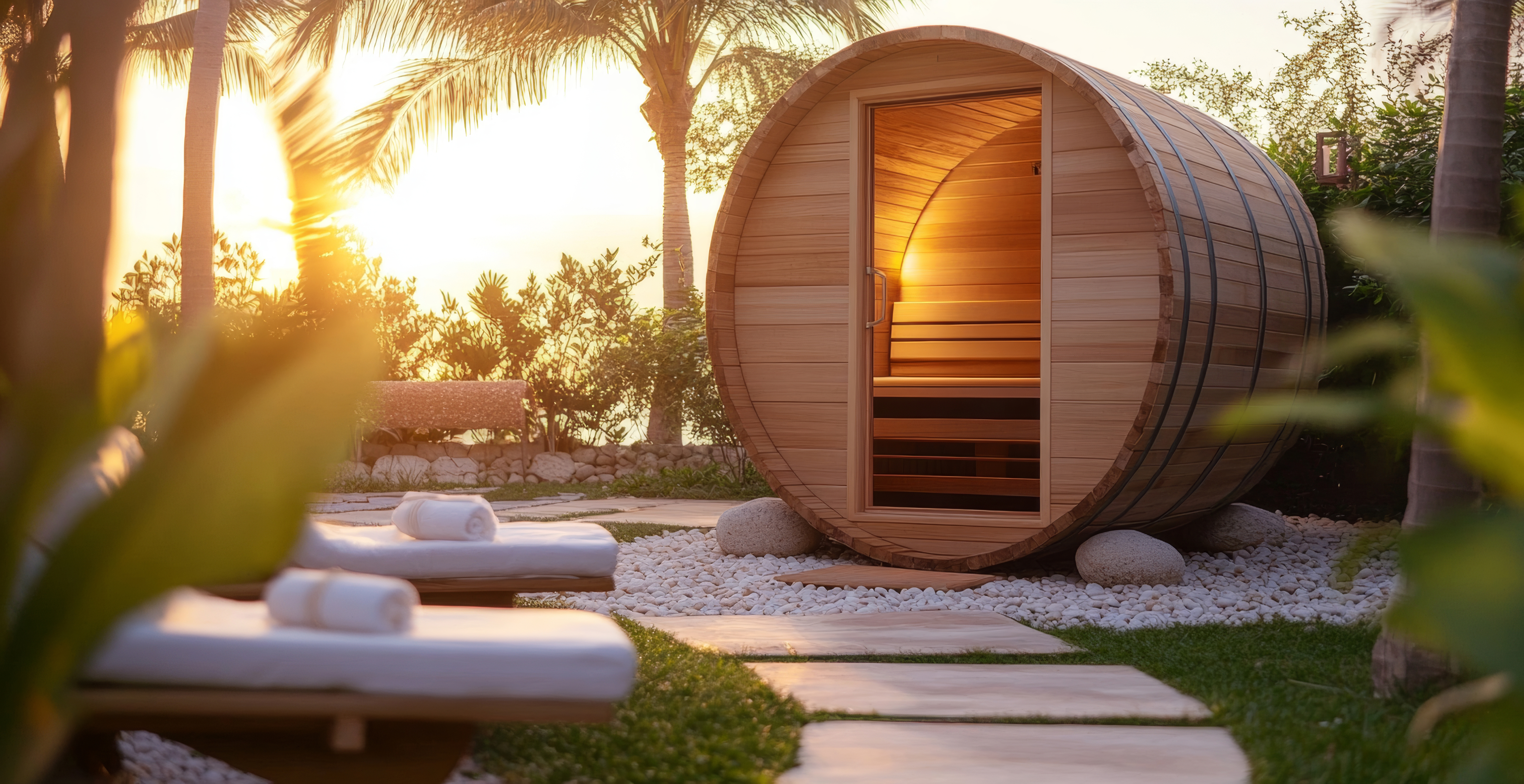 Sauna, Łaźnia ogrodowa